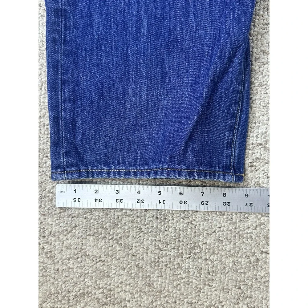 Levi's 501 Button Fly Straight Leg Jeans Men's Size 42x30(Actual Is 29)90's Blue